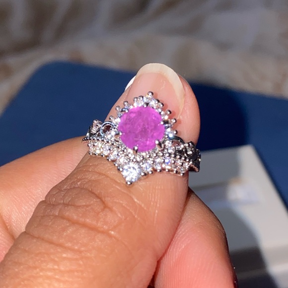 Natural Fusion Purple Quartz ring - Picture 5 of 15